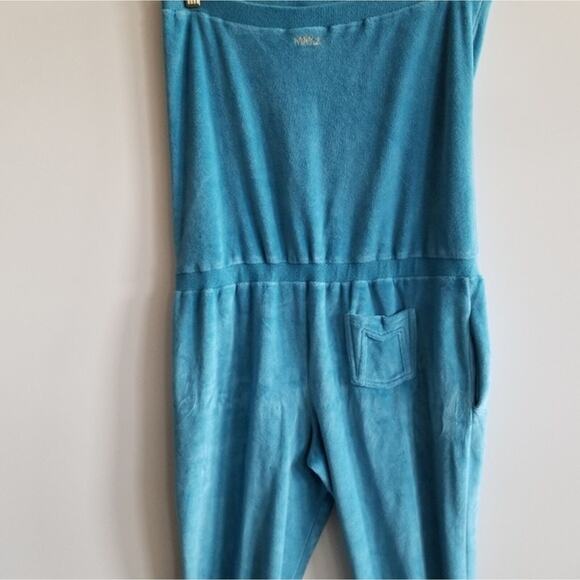 Marc Jacobs Turquoise Blue Velour Romper size Small - Picture 9 of 12